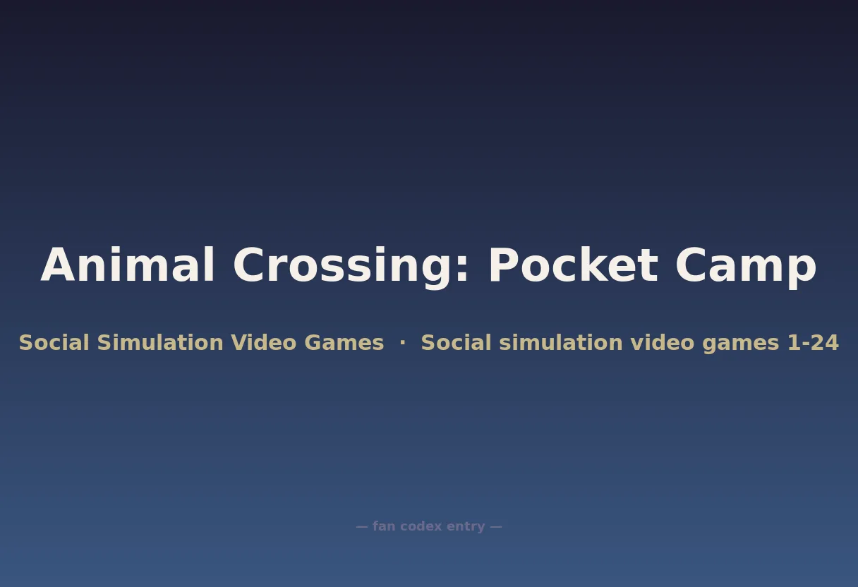 Animal Crossing: Pocket Camp