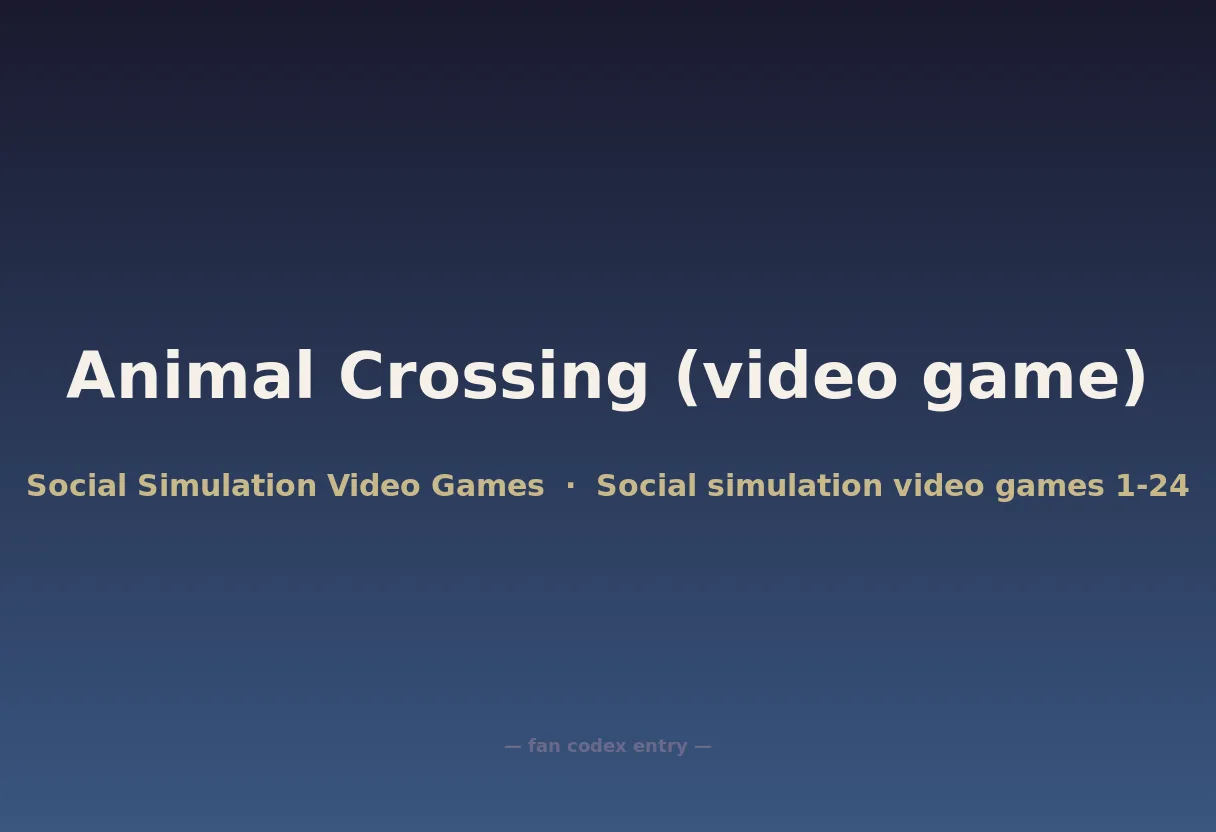 Animal Crossing (video game)